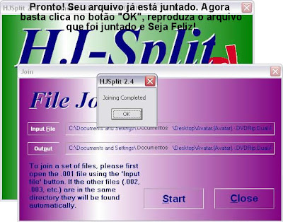 HJSPLIT - Divida Qualquer Arquivo, em Quantas Partes Quizer e Depois Junte-o Novamente Imagem 7